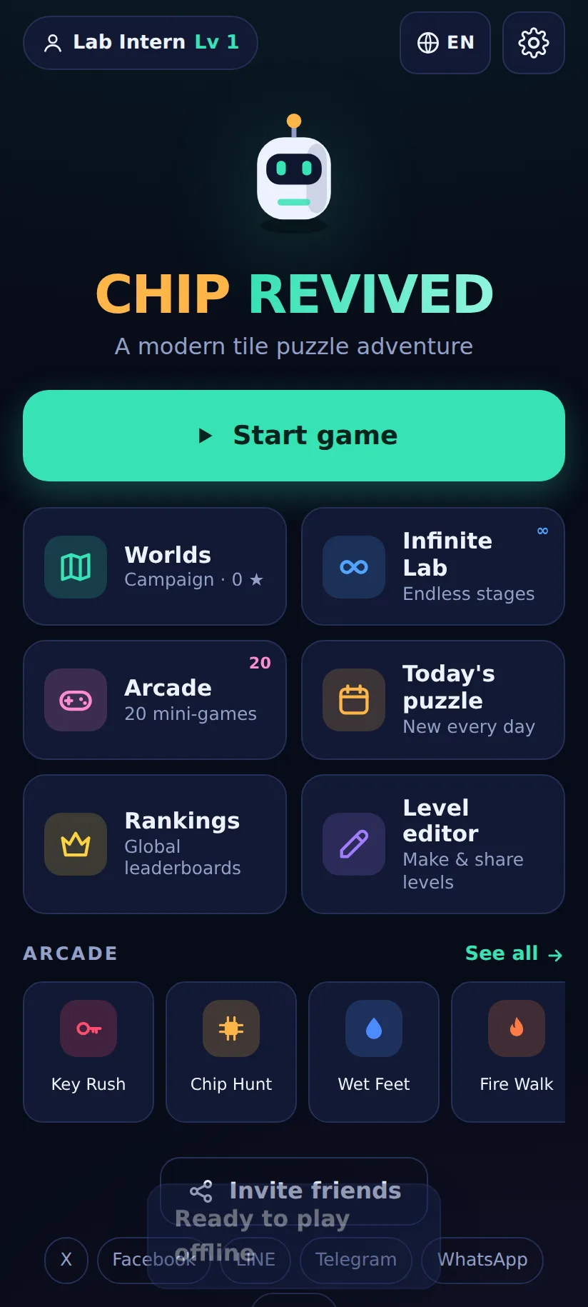 Brain games that feel like play — CHIP REVIVED